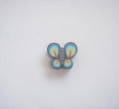 Πεταλούδα Φίμο Μπλε-Γαλάζιο (1x1cm)