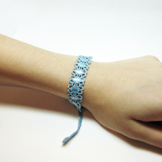 Lace bracelet "Daisy" Turquoise