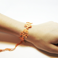 Lace Bracelet Orange