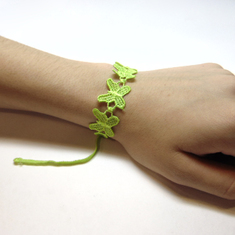 Δαντελένιο Βραχιόλι Πεταλούδα Λαχανί