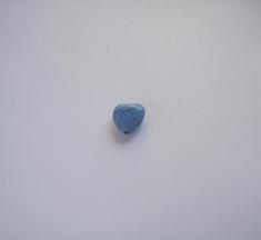 Καρδιά Χαολίτης Γαλάζια (1.5x1cm)