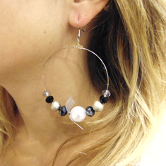 Earrings Hoops Pearls