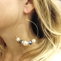 Earrings "Pearls-Beads"