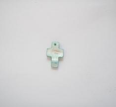 Cross Nacre Light Blue (1.5x1cm)