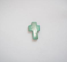 Σταυρός Φίλντισι Πράσινος (2x1cm)