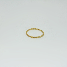 Gold Plated "Twisted" Ring
