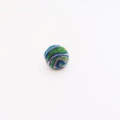 Pom Pom Felt Green-Blue (2.2cm)