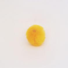 Πον Πον Χνουδωτό Κίτρινο (3cm)