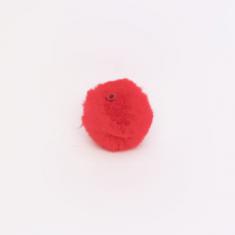 Pom Pom Fluffy Red (3m)