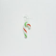 Γλειφιτζούρι Γυάλινο Πολύχρωμο (3x1cm)