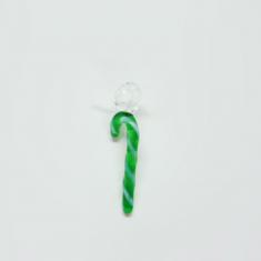 Lollipop Glass Green (3x1cm)