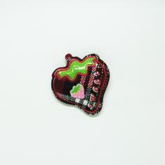Υφασμάτινη Καρό "Φράουλα" (6x6cm)