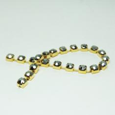 Braid Strass Metallic Black