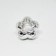 Grommet Flower "Silver" 10mm