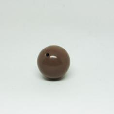 Acrylic Bead Chocolate 30mm