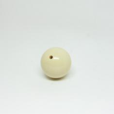 Ακρυλική Χάντρα Ιβουάρ 30mm