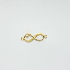 Gold Plated "Infinity-Heart" (3x0.9cm)