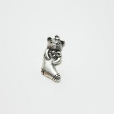 Μεταλλικό "Ποντικάκι-Κάλτσα" (3x1.5cm)