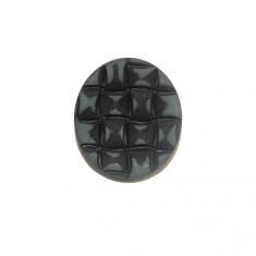 Acrylic Button Black-Green (3cm)