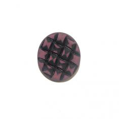 Acrylic Button Black-Burgundy (2.5cm)