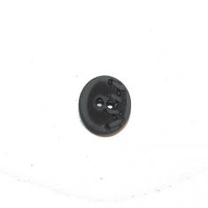 Ακρυλικό Κουμπί Μαύρο-Πράσινο (1.5cm)