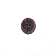 Acrylic Button Black-Burgundy (1.5cm)