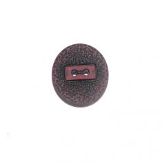 Ακρυλικό Κουμπί Σαγρέ Μαύρο-Μπορντό 3cm