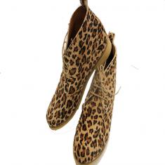 Leather Boots Leopard