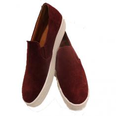 Παπούτσια "Slip on" Μπορντό