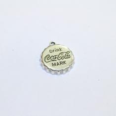 Metallic Cap "Coca Cola" (2.4x2cm)