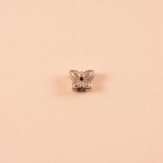 Αιματίτης Πεταλούδα Ασημί (0.6x0.6cm)
