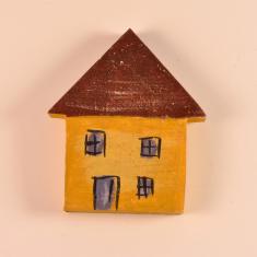 Μαγνήτης Ξύλινο Σπίτι (5.6x6.5cm)