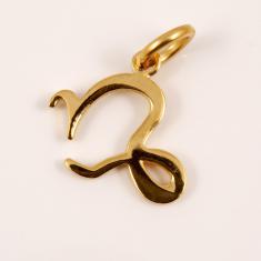 Gold Plated Steel Zodiac Sign Capricorn