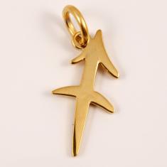 Gold Plated Steel Zodiac "Sagittarius"
