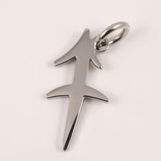Silver Steel Zodiac "Sagittarius"