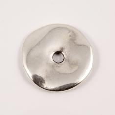 Μεταλλικό Κουμπί Ασημί (2.1cm)