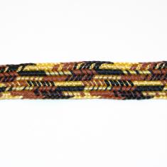 Κορδόνι Ιμάντας Χρυσό-Καφέ-Μαύρο