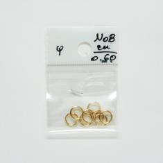 Gold Plated Hard Hoops 8mm