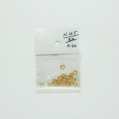 Gold Plated Hard Hoops 4.5mm