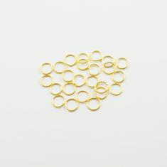 Gold Plated Hoops 8mm