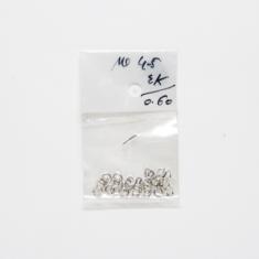 Ασημί Κρίκοι Σκληροί 4.5mm