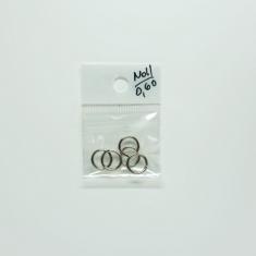 Silver Metal Hoops 11mm