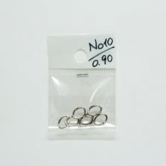 Silver Metal Hoops 10mm