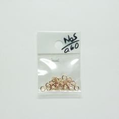 Pink Gold Metal Hoops 5mm