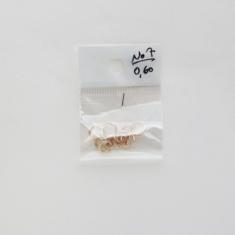 Pink Gold Metal Hoops 7mm
