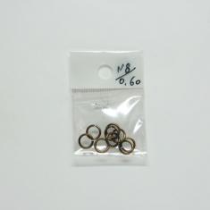 Copper Metal Hoops 8mm