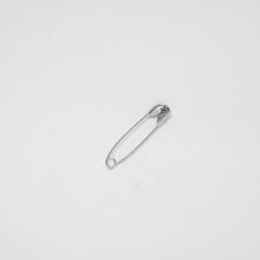 Metal Safety Pin Silver (2.7x0.7cm)