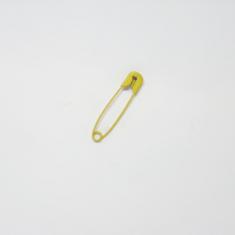 Μεταλλική Καρφίτσα Κίτρινο (3x0.7cm)