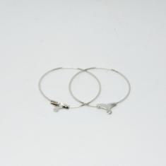 Metal Hoops Silver (3cm)