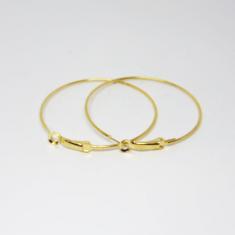 Gold Plated Hoops 30mm